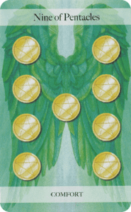 Nine of Pentacles Comfort