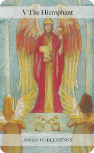 V The Hierophant Angel of the Blessing