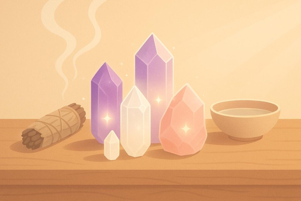 How to Cleanse and Charge Your Healing Crystals