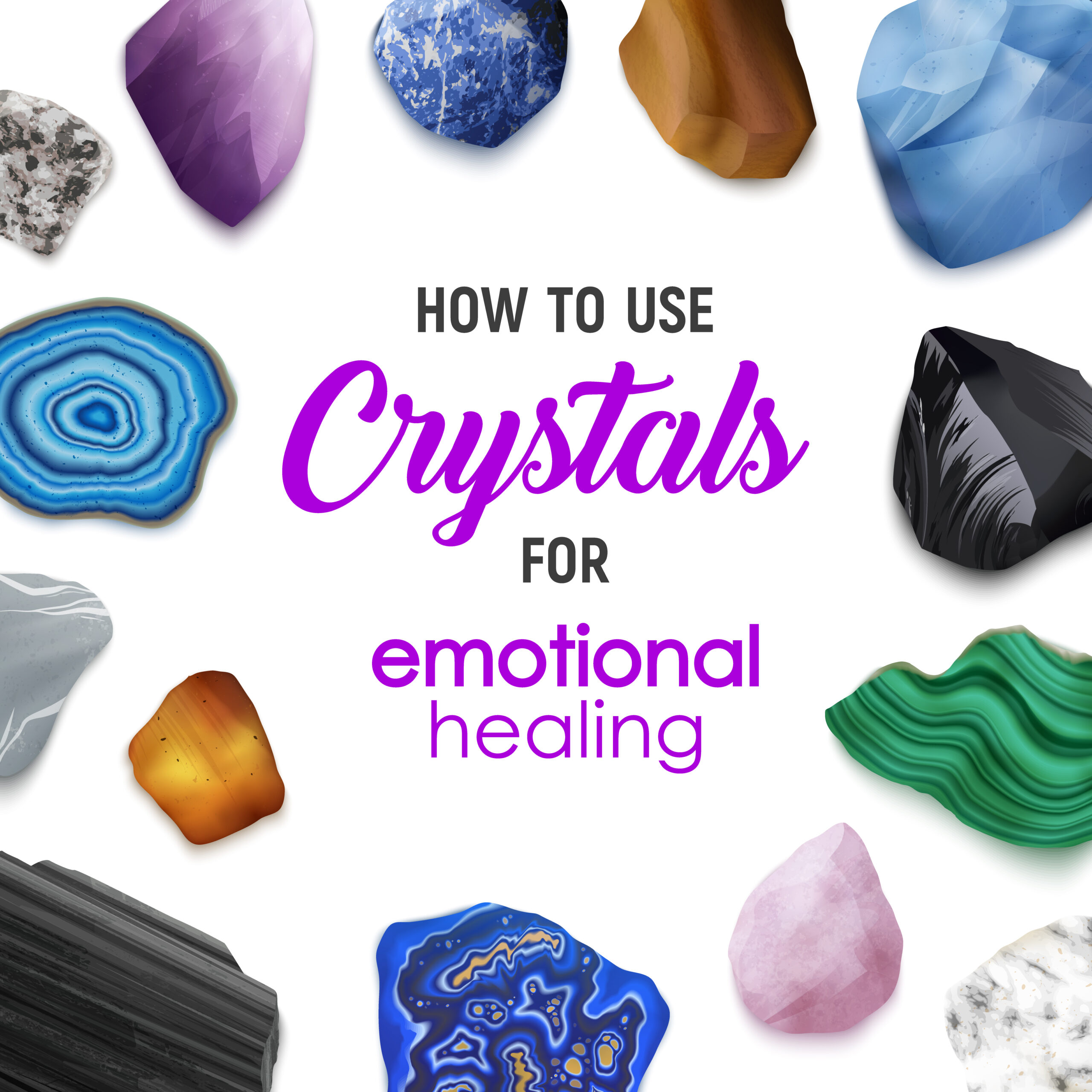 how to use crystal heals for emotional healings.