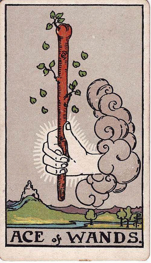 Ace of Wands Meaning: Upright, Reversed, Love & Career 1 Ace of Wands tarot card, illustrated by Pamela Colman Smith in the original Rider–Waite–Smith deck