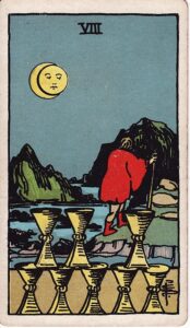 Tarot Card Meanings: All 78 Cards 44 Eight of Cups tarot card