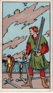 Tarot Card Meanings: All 78 Cards 55 Five of Swords tarot card