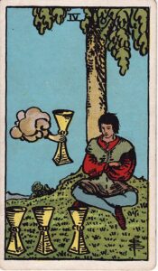 Tarot Card Meanings: All 78 Cards 40 Four of Cups tarot card