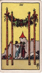 Tarot Card Meanings: All 78 Cards 26 Four of Wands tarot card