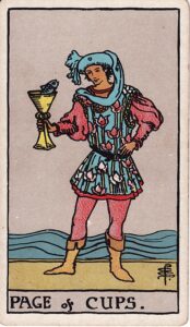 Tarot Card Meanings: All 78 Cards 47 Page of Cups tarot card