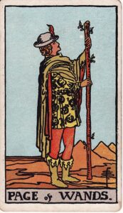 Tarot Card Meanings: All 78 Cards 33 Page of Wands tarot card