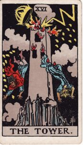 Tarot Card Meanings: All 78 Cards 17 The Tower tarot card