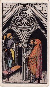 Tarot Card Meanings: All 78 Cards 67 Three of Pentacles tarot card