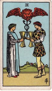 Tarot Card Meanings: All 78 Cards 38 Two of Cups tarot card