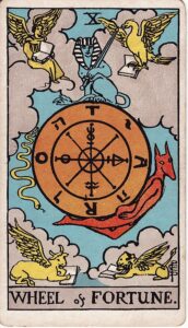 Tarot Card Meanings: All 78 Cards 11 Wheel of Fortune tarot card